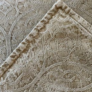 Two Pottery Barn brocade 20x20 pillow covers